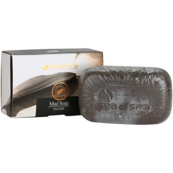 Sea of Spa Essential Dead Sea Treatment tuhé mydlo s čiernym bahnom 125 g