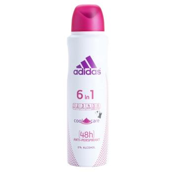 Adidas 6 in 1 Cool & Care antiperspirant v spreji pre ženy 150 ml