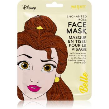 Mad Beauty Disney Princess Belle upokojujúca plátienková maska s výťažkom zo šípovej ruže 25 ml