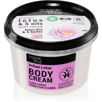 Organic Shop Organic Lotus & 5 Oils ošetrujúci telový krém 250 ml