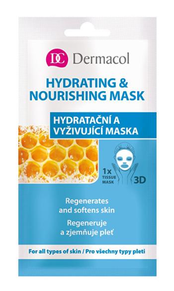Dermacol Textilné hydratačná a vyživujúca maska pre všetky typy pleti 3D (Regenerates Softens Skin) 1 ks