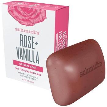 Schmidt´s Prírodné toaletné mydlo ruže + vanilka (Bar Soap Rose + Vanilla) 142 g