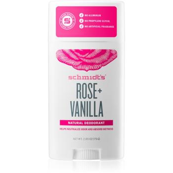 Schmidt's Rose + Vanilla tuhý dezodorant 75 g