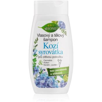 Bione Cosmetics Kozí Syrovátka šampón a sprchový gél pre citlivú pokožku 260 ml