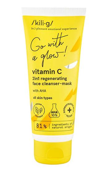 Kilig Čistiaca a regeneračná pleťová maska Vitamin C (2 in 1 Regenerating Face Clean ser-Mask) 75 ml