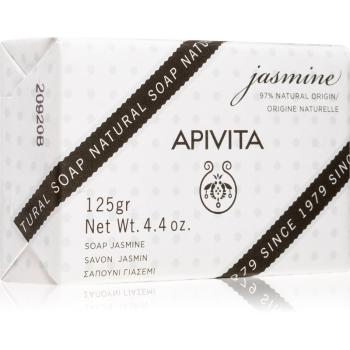 Apivita Natural Soap Jasmine čistiace tuhé mydlo 125 g