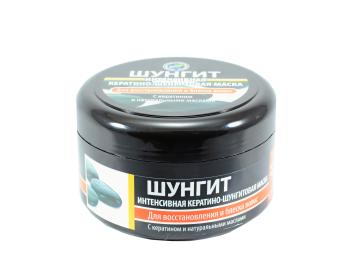 Intenzívna keratínovo- šungitová maska na vlasy na obnovu a lesk s prírodnými olejmi - Fratti - 250 ml
