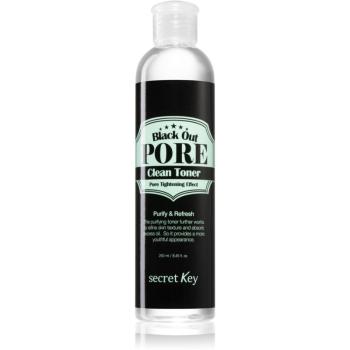 Secret Key Black Out Pore čistiace tonikum pre reguláciu mazu a minimalizáciu pórov 250 ml