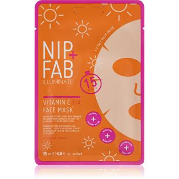 NIP+FAB Vitamin C Fix plátenná maska na tvár 25 ml