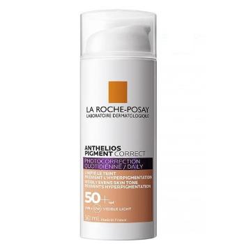 LA ROCHE-POSAY Anthelios Pigment Correct Medium SPF 50+ tónovaný krém 50ml, Zľava 6€, Novinka