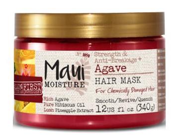 MAUI MAUI posilňujúci maska pre chemicky zničené vlasy + Agave 340 g