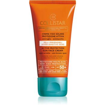 Collistar Special Perfect Tan Active Protection Sun Face Cream protivráskový krém na opaľovanie SPF 50+ 50 ml