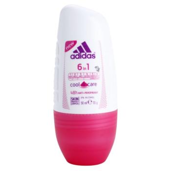 Adidas 6 in 1 Cool & Care antiperspirant roll-on pre ženy 50 ml