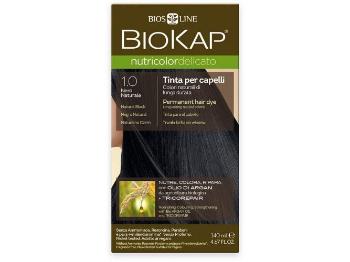 Biokap NUTRICOLOR DELICATO - farba na vlasy - 1.00 Čierna prírodný 140 ml