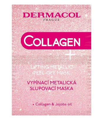 Dermacol Vypínacia metalická zlupovacia maska s kolagénom Collagen Plus (Lifting Metallic Peel-Off Mask) 2 x 7,5 ml