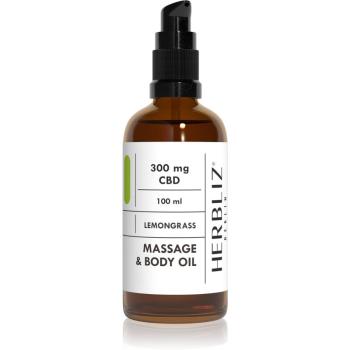 Herbliz CBD Massage Oil Lemongrass masážny olej s CBD 100 ml
