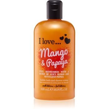 I love... Mango & Papaya sprchový a kúpeľový krém 500 ml