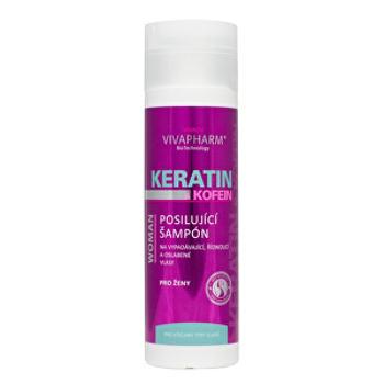 Vivapharm Keratínový regeneračný balzam na vlasy s kofeínom pre ženy 200 ml