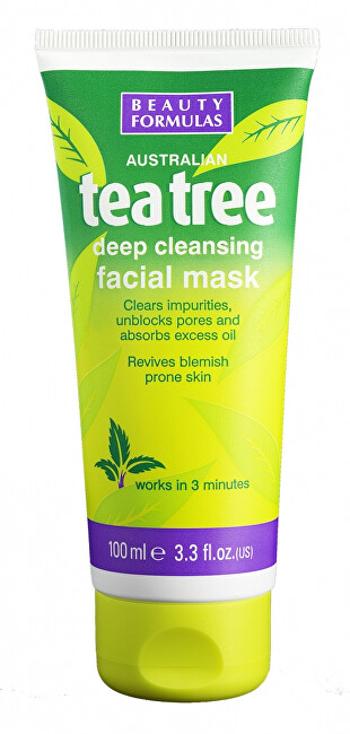 Beauty Formulas Čistiaca maska Tea Tree (Deep Cleansing Face Mask) 100 ml