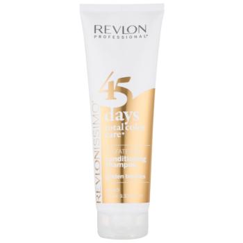 Revlon Professional Revlonissimo Color Care šampón a kondicionér 2 v 1 pre stredne blond odtiene bez sulfátov 275 ml