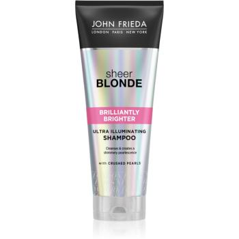 John Frieda Sheer Blonde Brilliantly Brighter šampón pre ochranu farby blond vlasov s perleťovým leskom 250 ml
