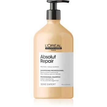 L’Oréal Professionnel Serie Expert Absolut Repair Gold Quinoa + Protein hĺbkovo regeneračný šampón pre suché a poškodené vlasy 750 ml