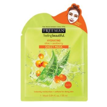 Freeman Hydratačná látková maska Aloe vera a rakytník (Hydrating Sheet Mask) 25 ml