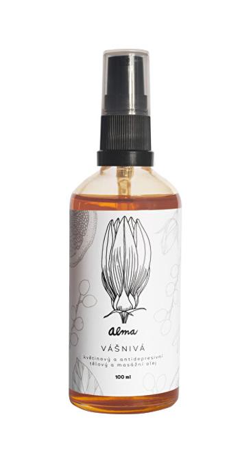 Alma-natural cosmetics Kvetinový a antidepresívne telový a masážny olej Vášnivá 100 ml