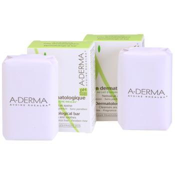 A-Derma Original Care dermatologická umývacia kocka pre citlivú a podráždenú pokožku 2 x100 g